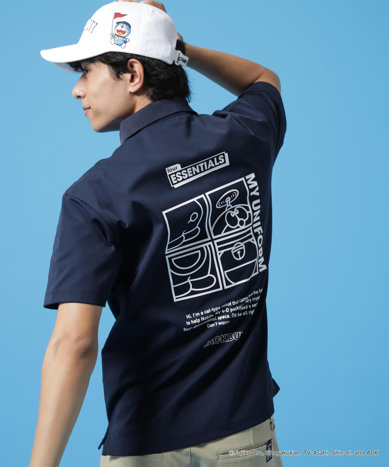 ドラえもん】PEカノコ半袖ポロシャツ | Jack Bunny!!（ジャックバニー