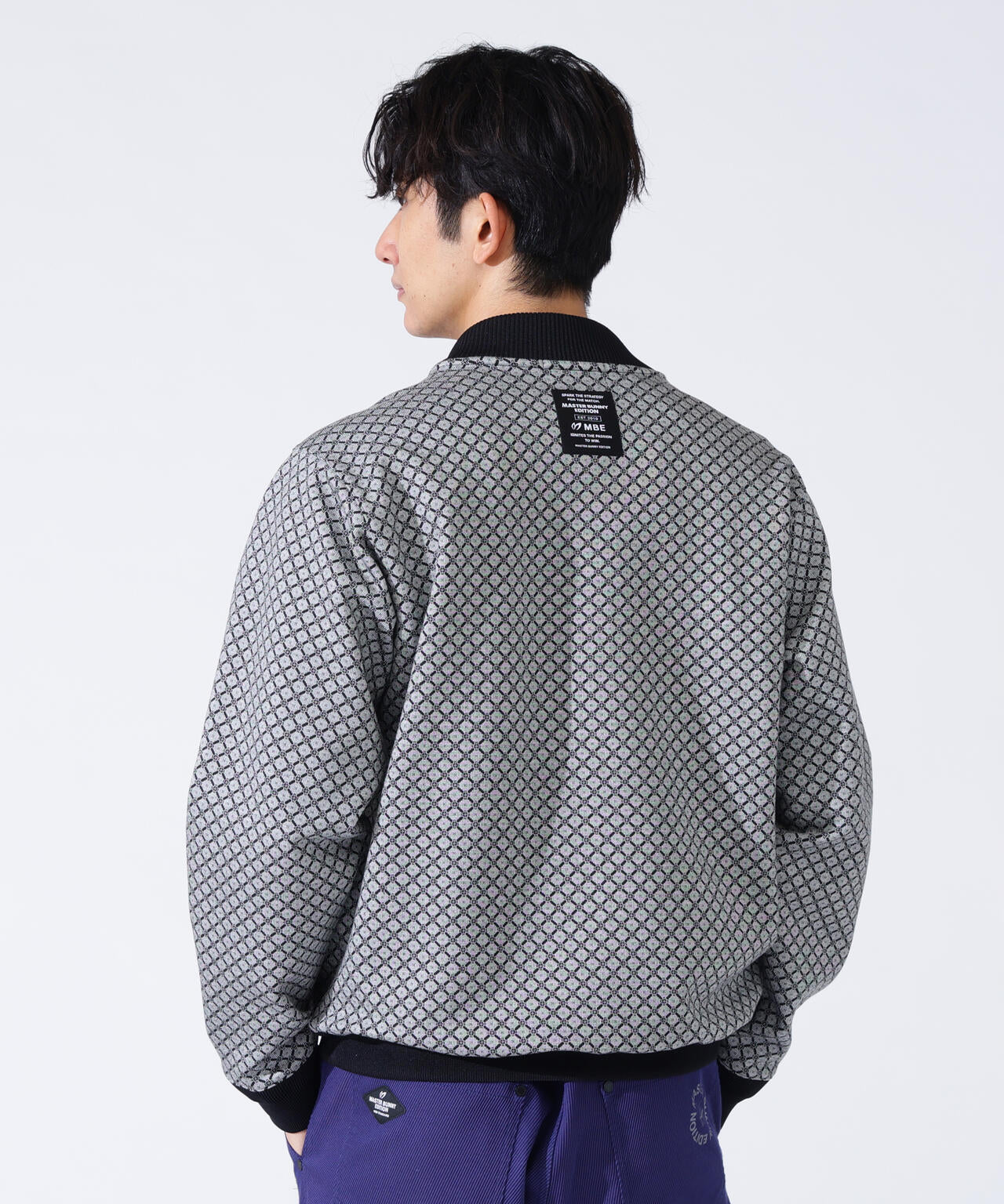 小紋ジャガードジップアップカットブルゾン | MASTER BUNNY EDITION