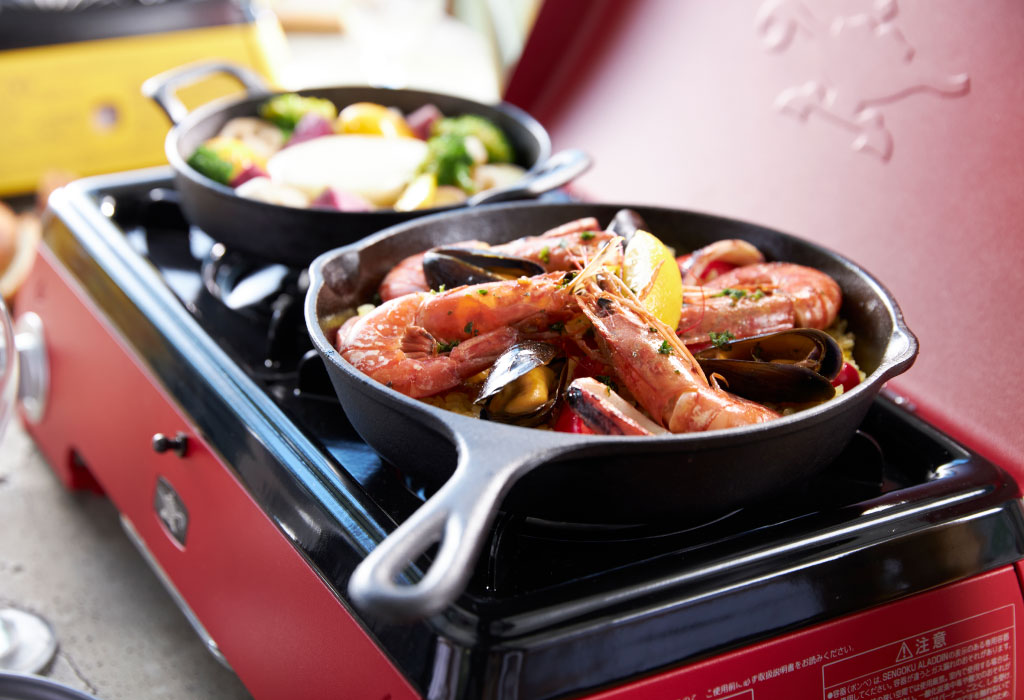 センゴクアラジン Sengoku Aladdin kama-do ツーバーナー | キッチン