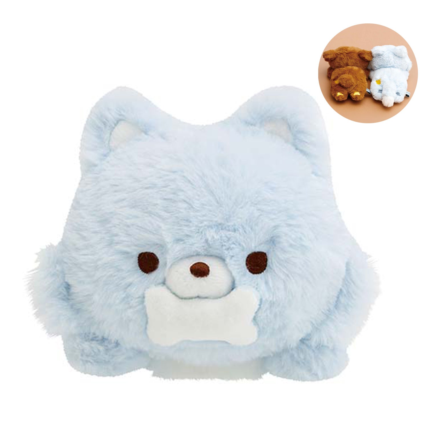 Rilakkuma | Aokogu's Sleepover | Blue Wolf Laying Small Plush
