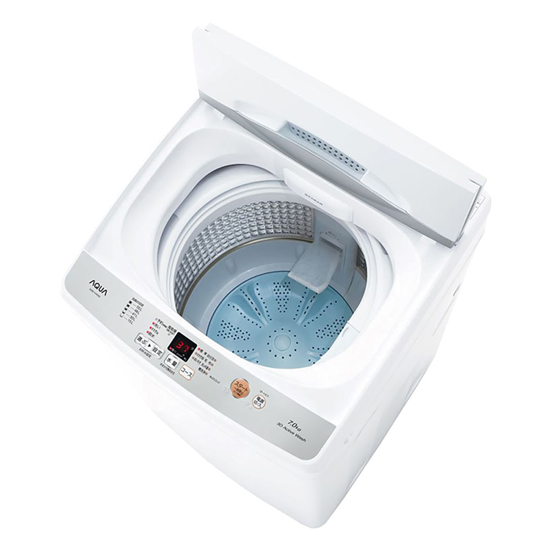 お取り寄せ商品】7kg 全自動洗濯機 AQW-H74 ホワイト ｜ ミスター