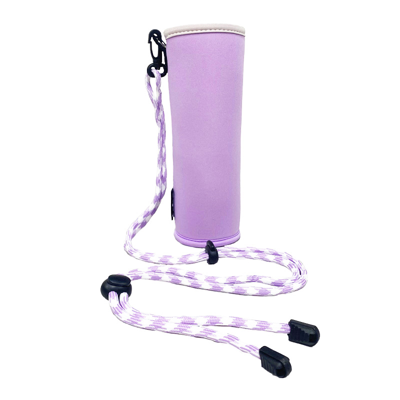 スタンディングボトルカバー ストラップ 500ml ラベンダー ｜ ミスター