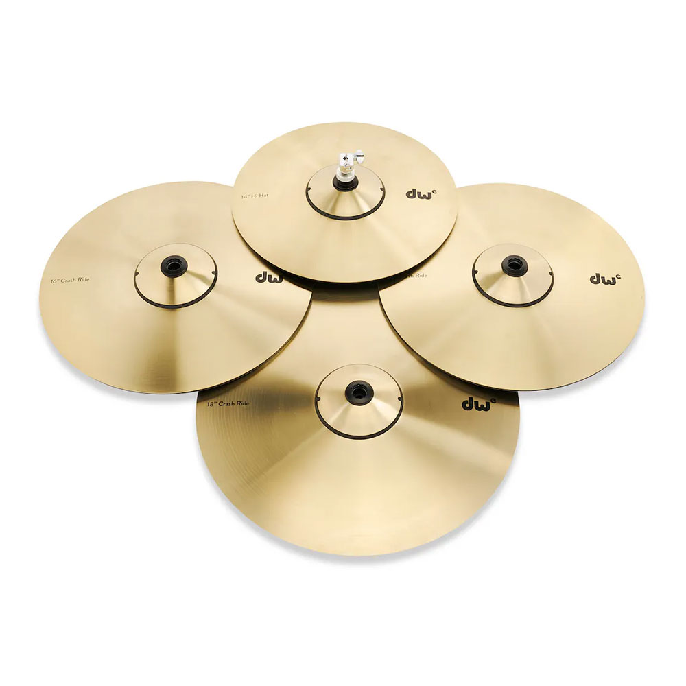 dw DWe 5-Piece Complete Bundle Kit Black Galaxy FinishPly™