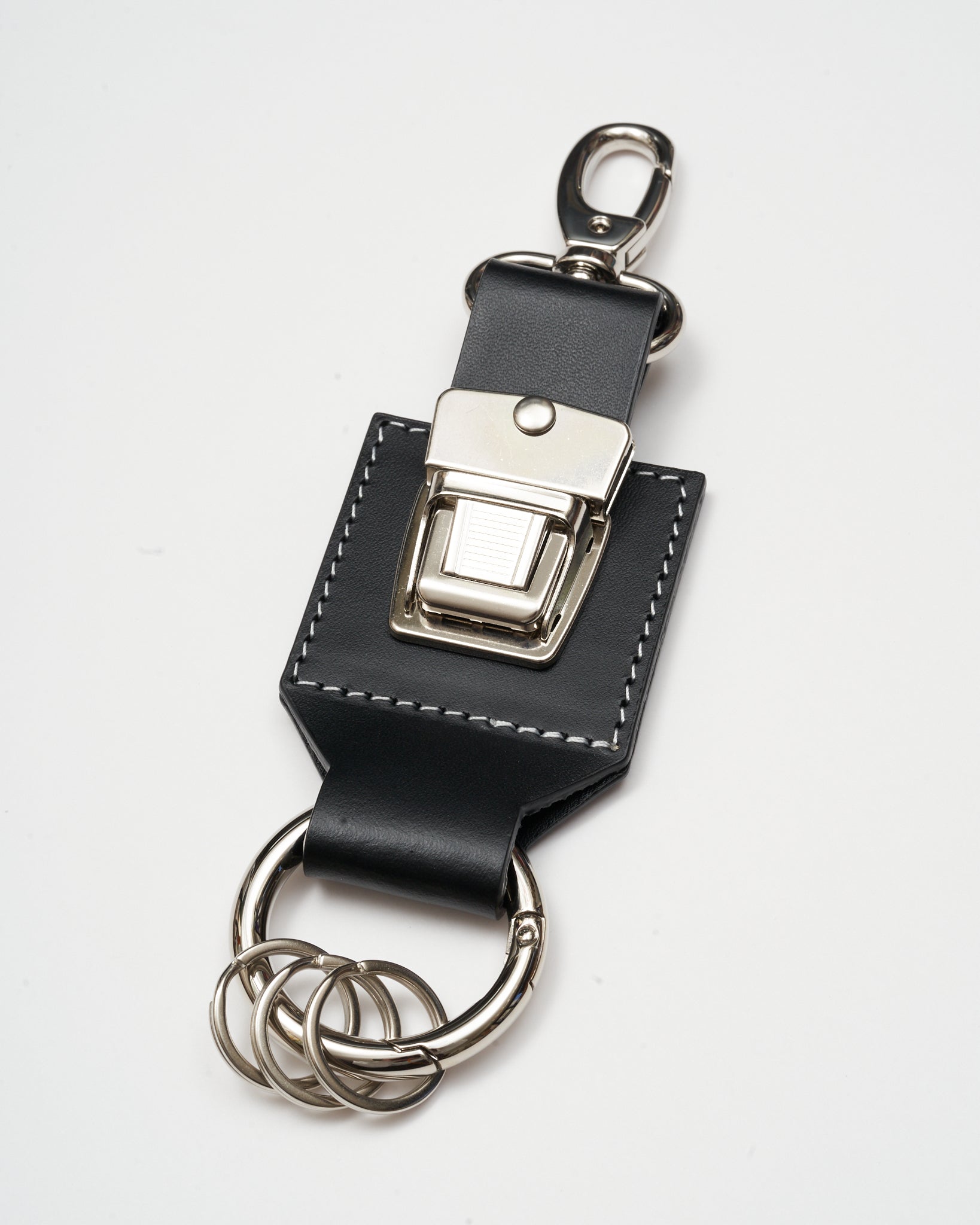 HIDAKA -【SLIDE LOCK KEY RING(BLACK)】ヒダカ スライド ロック