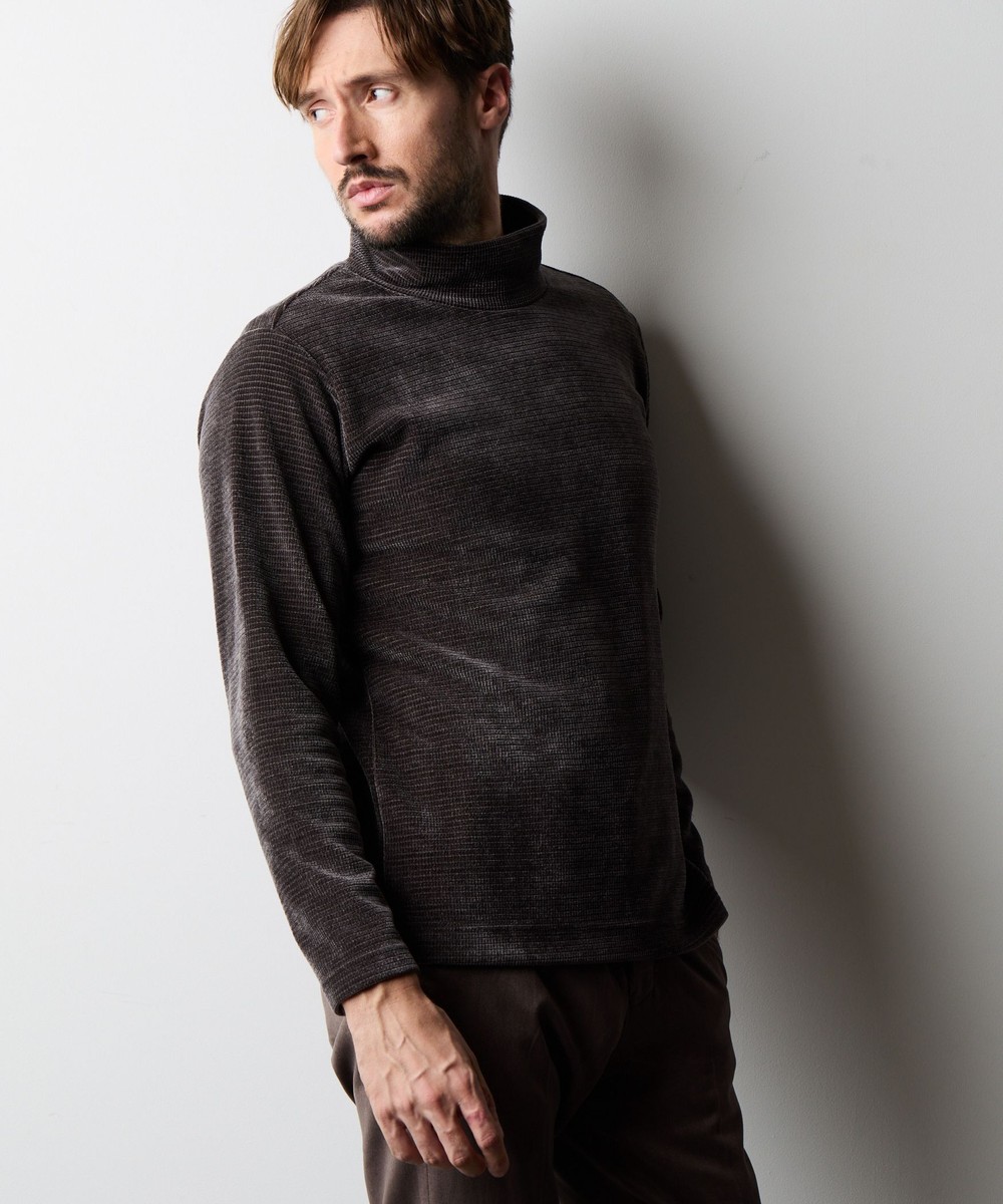 モールブロックジャガードモックネックプルオーバー｜長袖｜ニコル公式