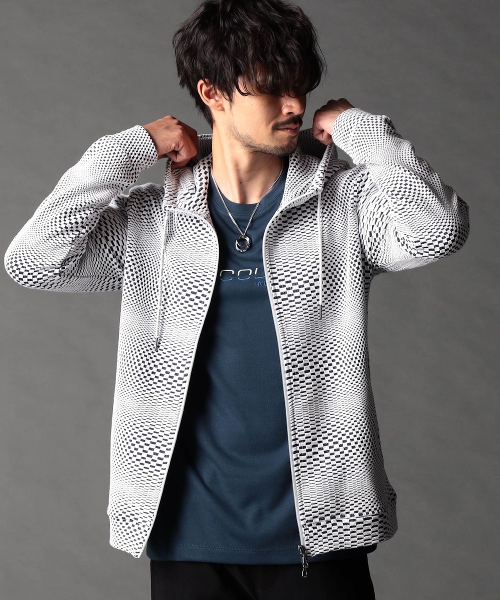 ジオメトリックジップアップパーカー｜パーカ｜ニコル公式通販サイト