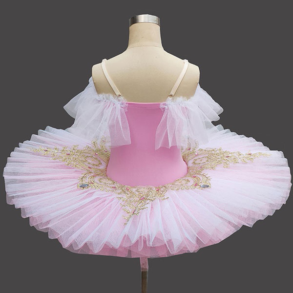 Newjoy / キッズ バレエ衣装 レオタード 発表会 クラシックチュチュ 白