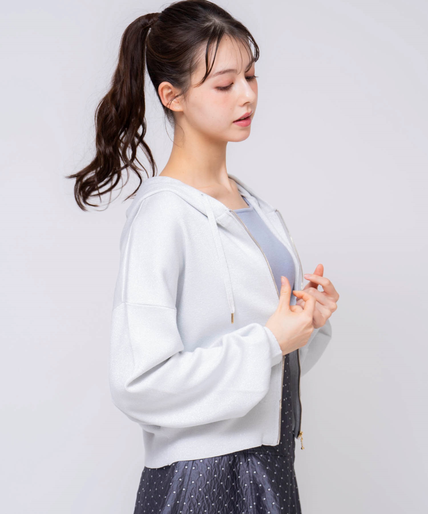 ラメニットパーカー | パーカー・スウェット | NOELA OFFICIAL WEB STORE