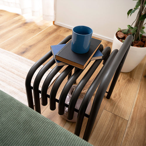 スチール サイドテーブル ナイトテーブル 花台 フラワースタンド