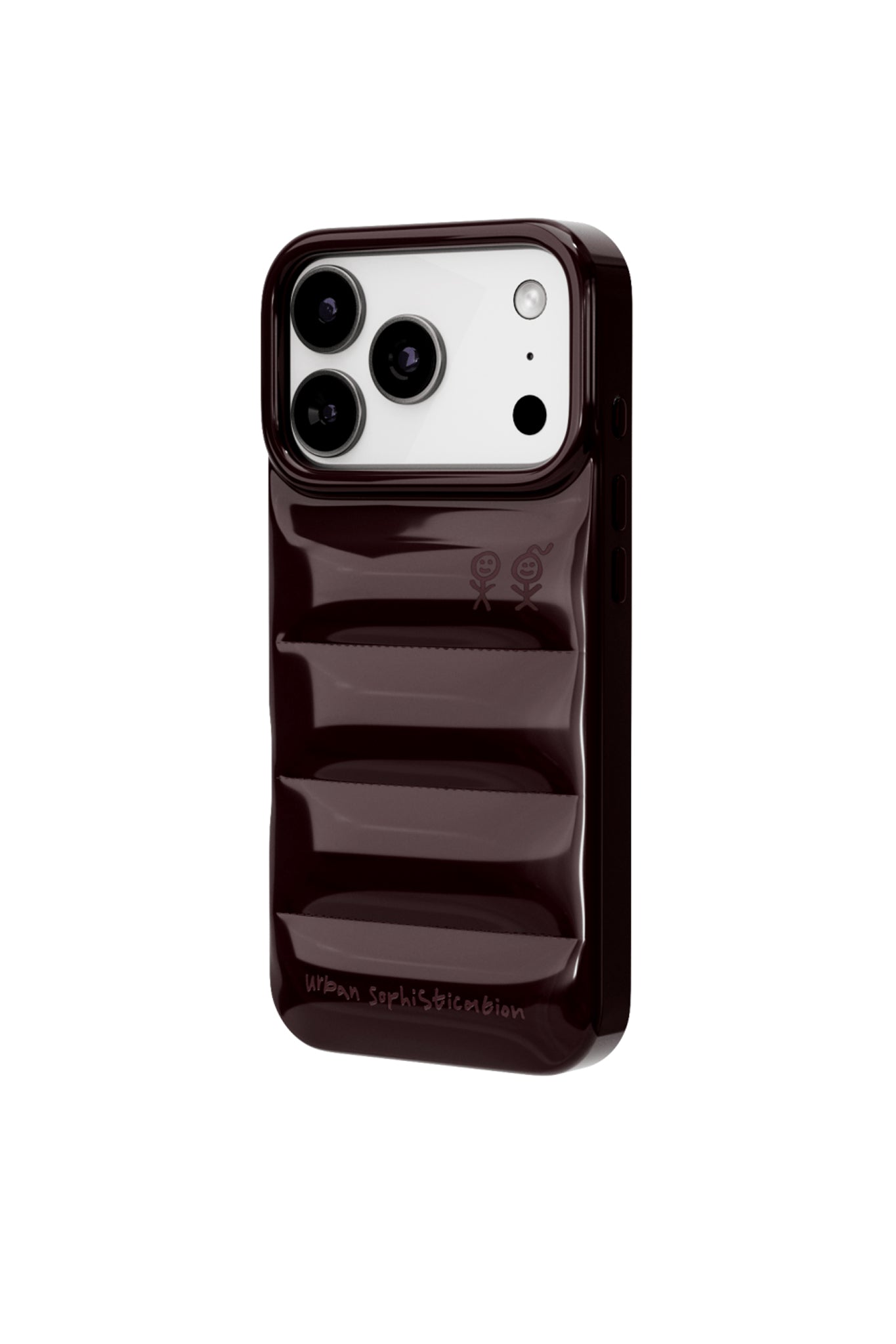 Urban Sophistication iPhone Case THE PUFFER CASE / DARK CHERRY