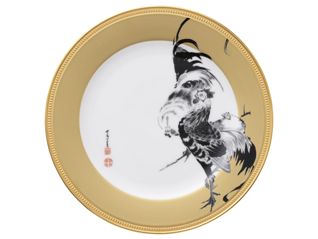 伊藤若冲筆・群鶏図、花鳥図押絵貼屏風 大倉陶園公式オンライン