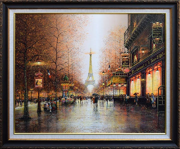 パリ、夜のエッフェル塔（ジクレー、30号）：ギィ・デサップ | OIL