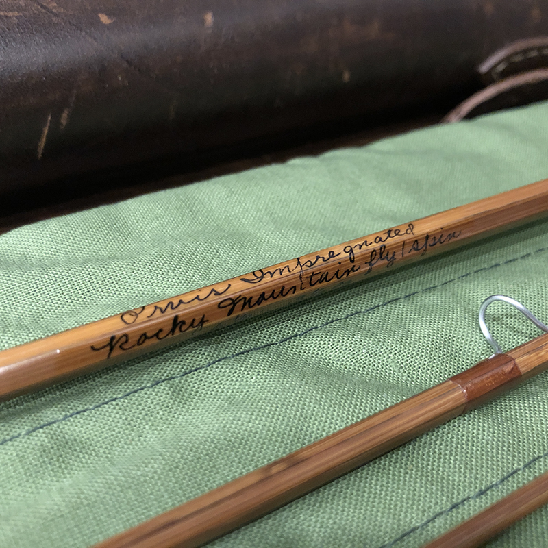 Orvis Impregnated Rocky Mountain 6-1/2ft Bamboo Fly Spin Rod Mint