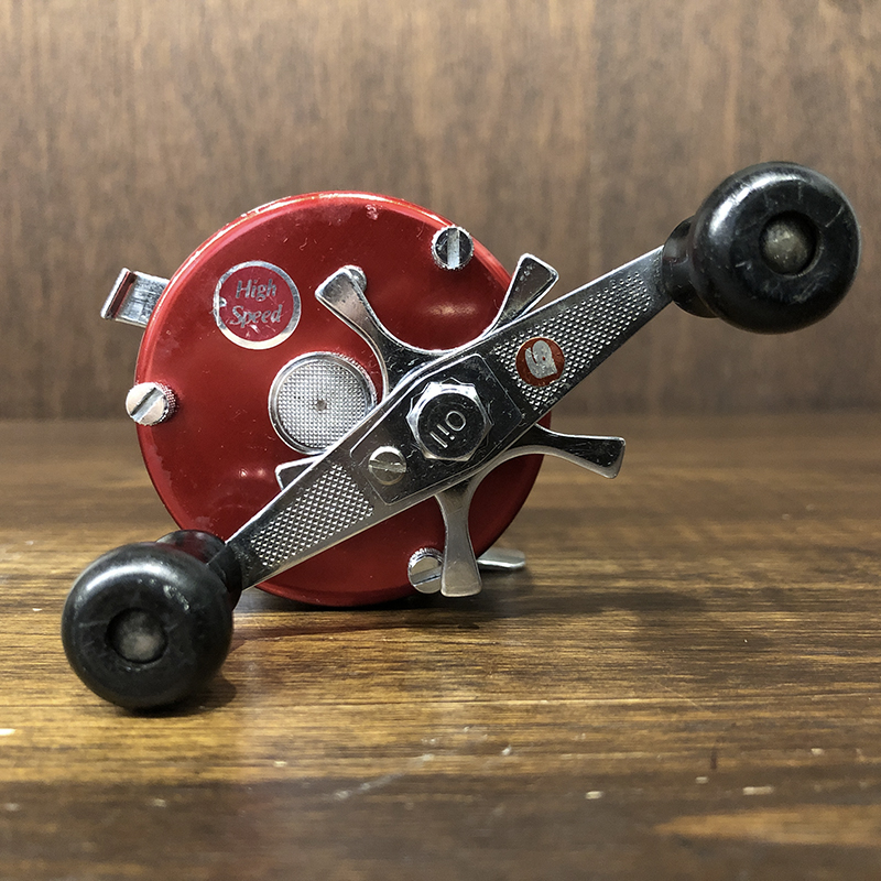 Abu Ambassadeur 5500 1977 European Early Cherry Red Bait Reel アブ