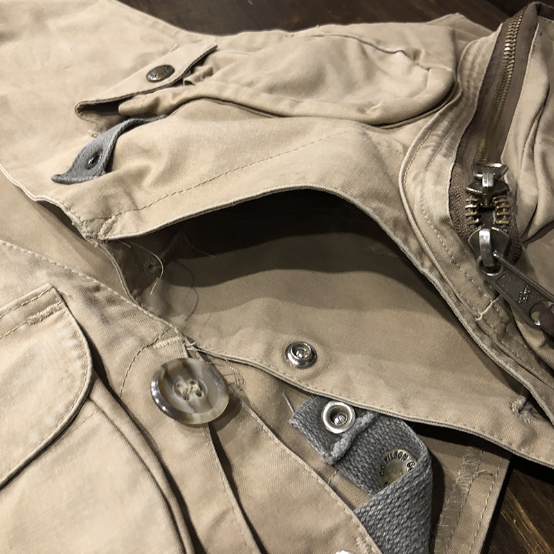 Filson Fly Fishing Vest Tan Old Talon Zip S フィルソン フライ