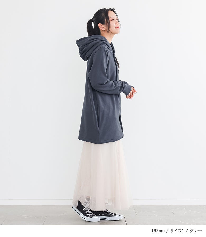 n'OrLABEL洗練フード付きデザインジャケット』