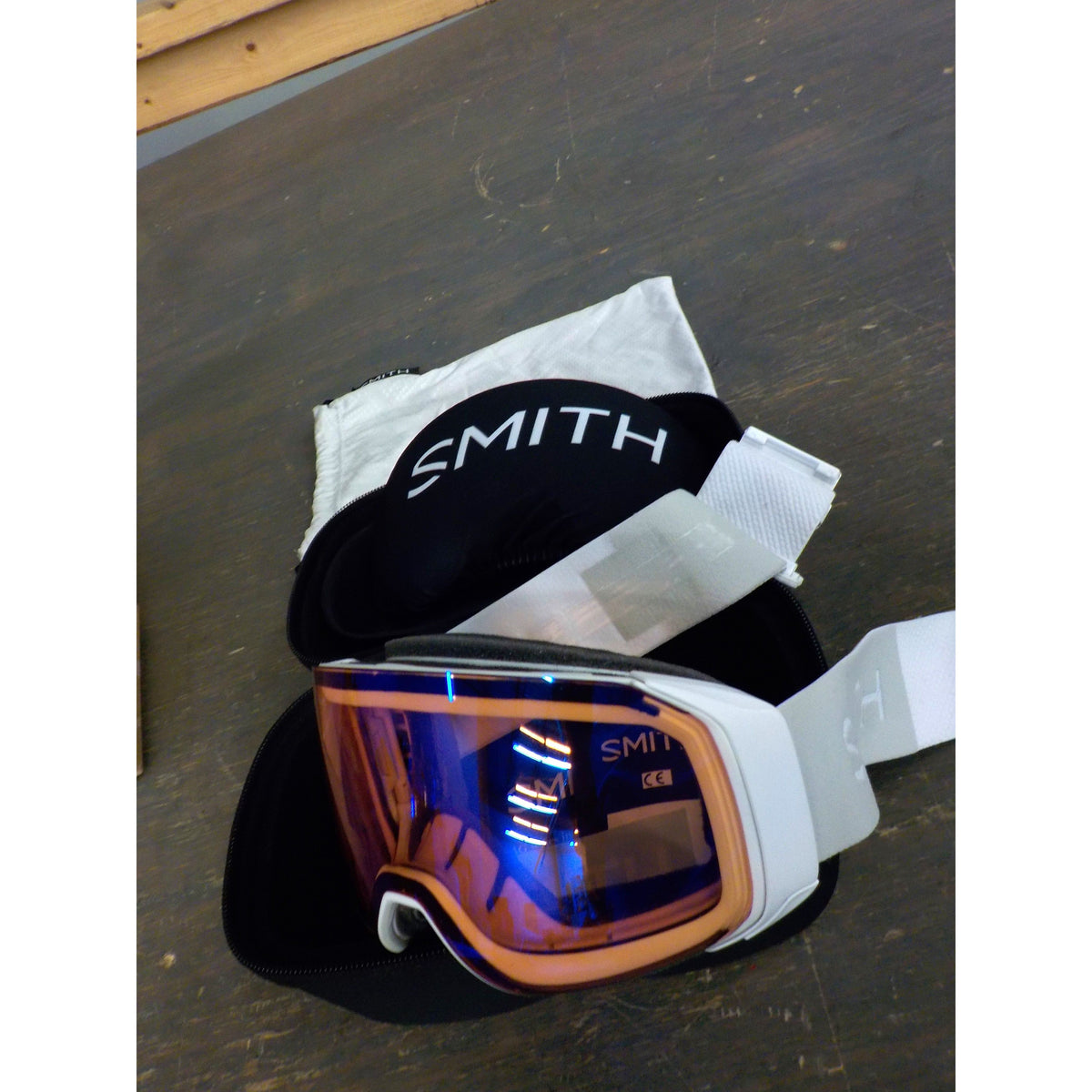 Smith Optics 4D MAG S Goggles - White Vapor; CP PhotoC Rose Flash