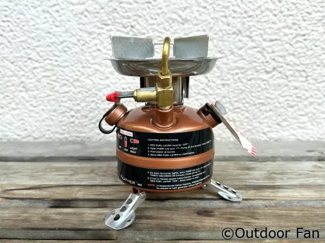 未点火元箱付き】コールマン 442 フェザーストーブ 1/06製 PEAK1 400の