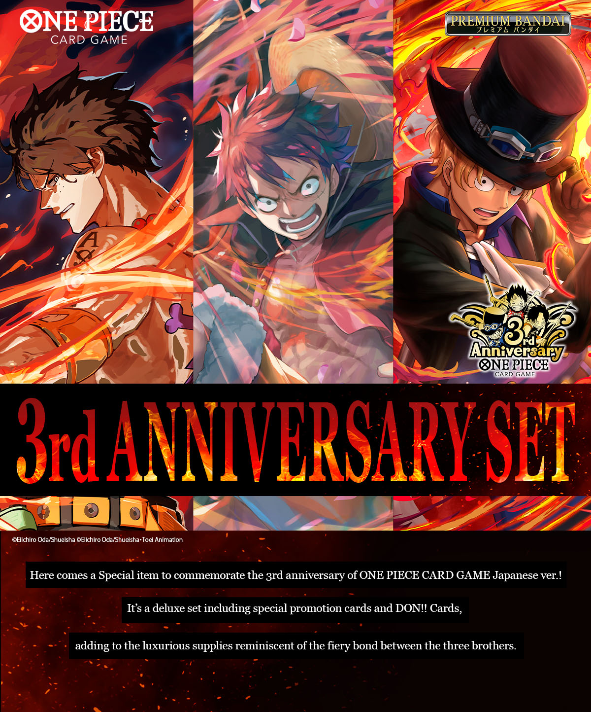 ONE PIECE CARD GAME Japanese 3rd ANNIVERSARY SET | ONE PIECE