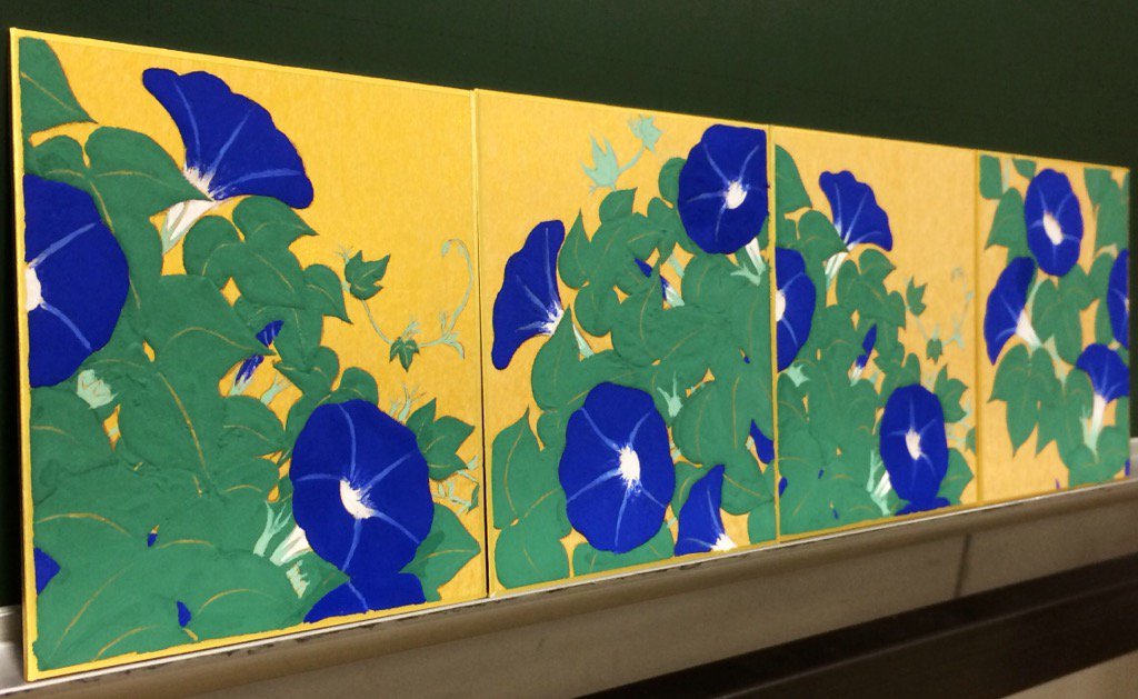 明日7/5から江戸琳派の鈴木其一『朝顔図』を描こうが新百合ヶ丘・産経