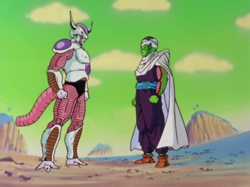 Piccolo (ピッコロ) vs. Freeza (フリーザ).