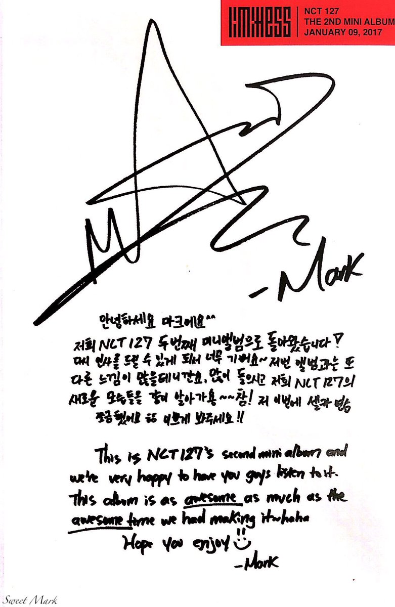 SCAN/TRANS] © MARK_990802_, SweetMark9909802 NCT 127 Limitless