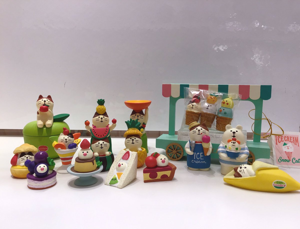 🍦デコレ concombre 入荷情報🍦 新作の雪猫アイス店シリーズなどが本日