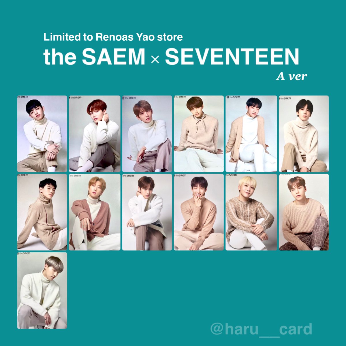 SEVENTEEN セブチ the SAEM ザセム トレカ 세븐틴 트레카 포카 더샘