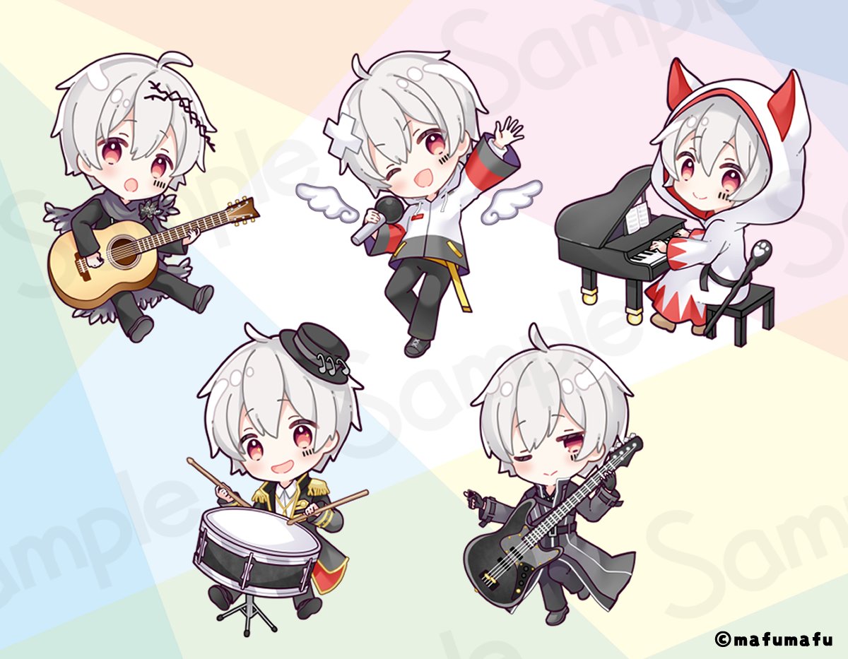 まふまふさんの活動再開グッズイラストを描かせていただきました