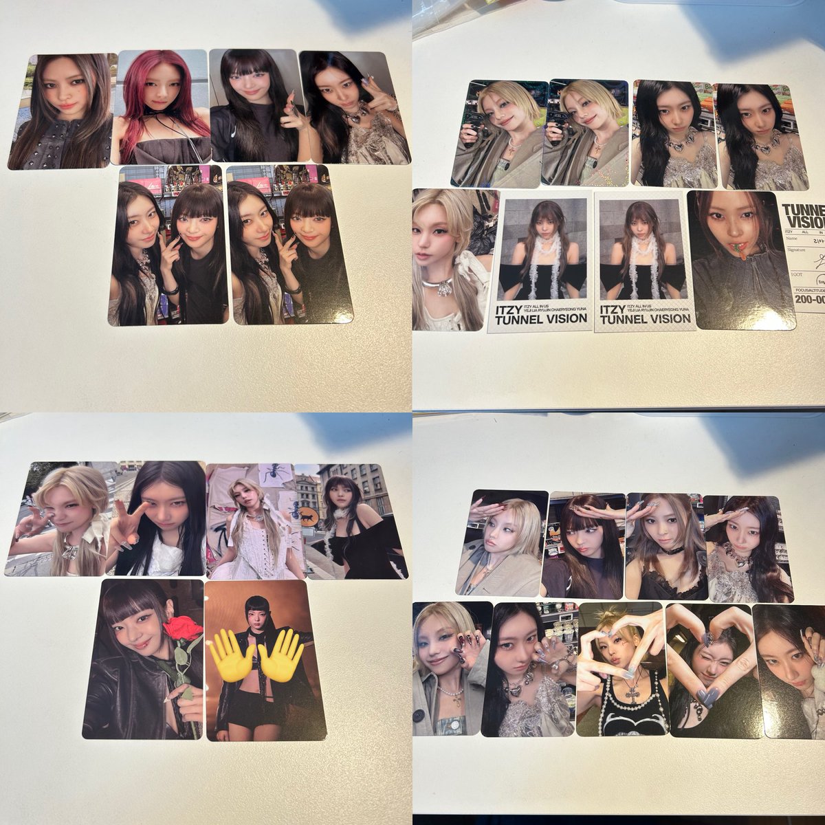 itzy tunnel vision トレカ 交換 譲:1枚目 求:2〜3枚目 ユナ、リア