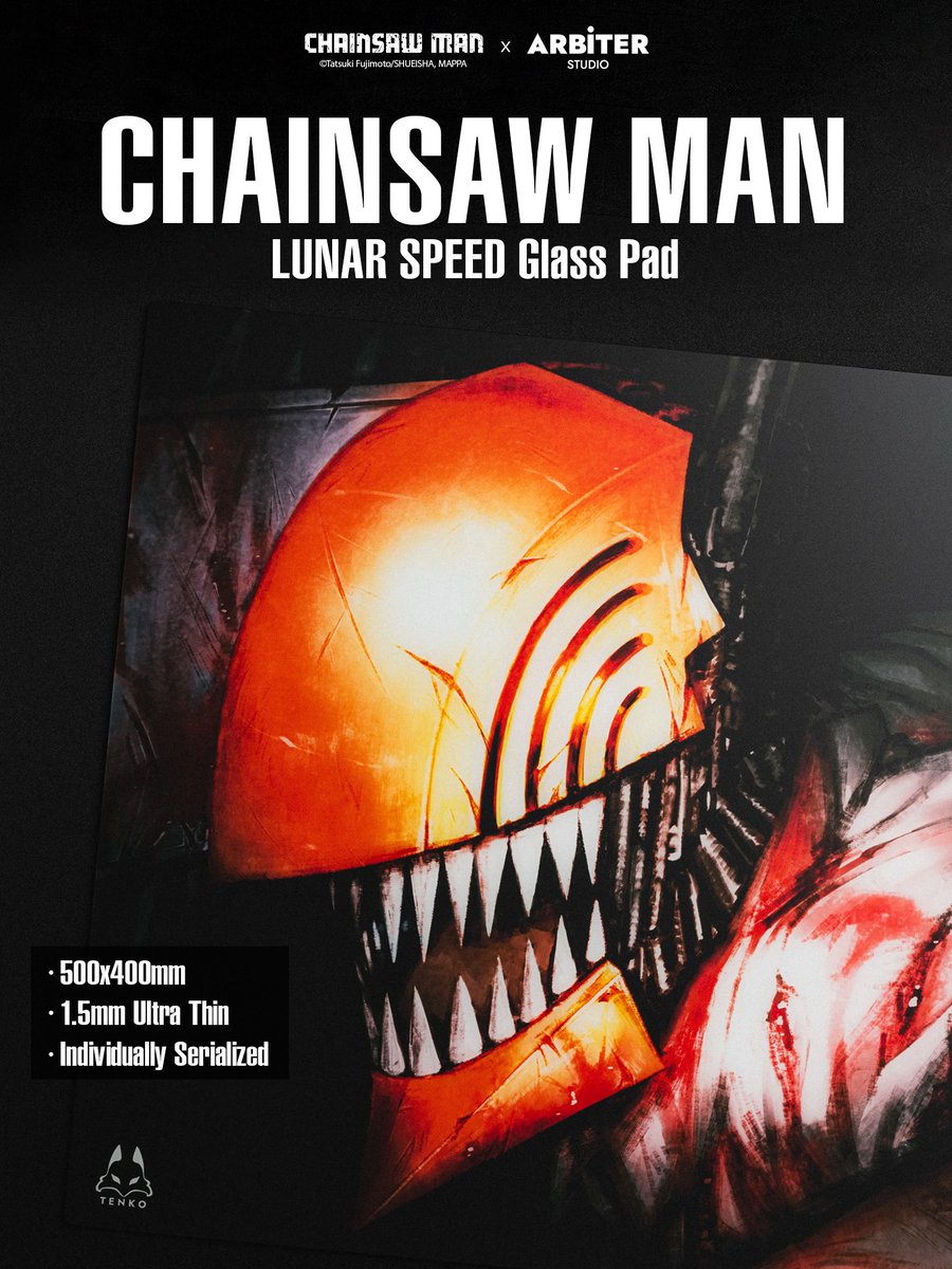 ⛓️🪚Chainsaw Man - Officially Licensed Chainsaw Man Glass Pad