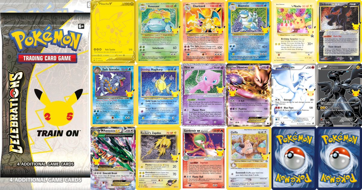 ポケカ海外】 英語版25周年記念パック「Celebrations Collection」収録