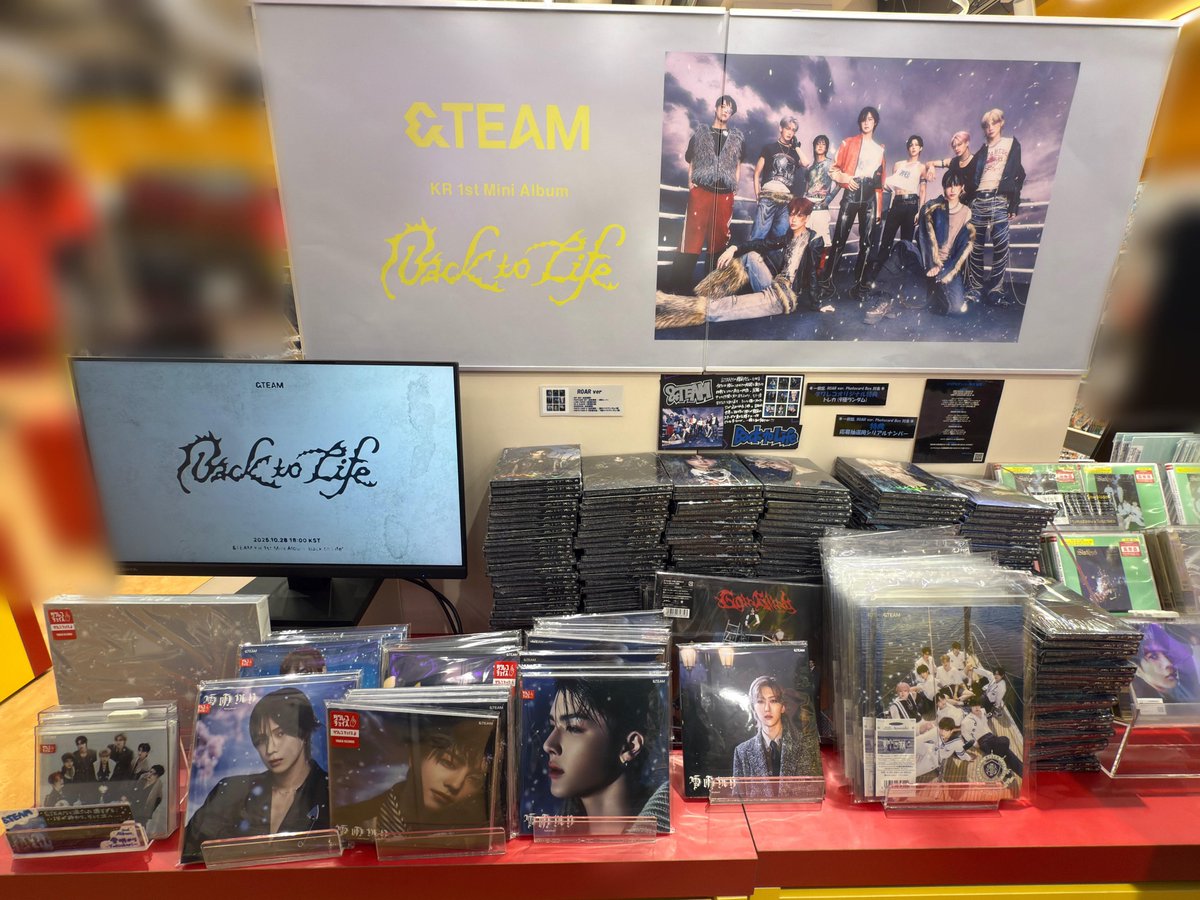 タワ渋andTEAM】 &TEAM 韓国デビュー作 『#BacktoLife』1Fにて販売中