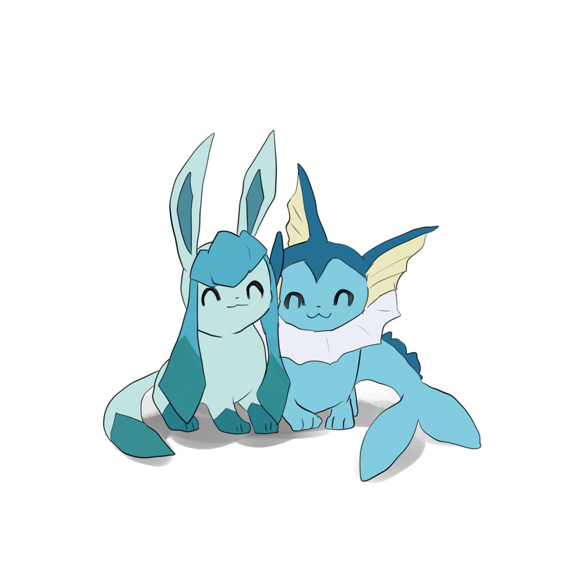 グレイシア ,シャワーズ 「」|ブリのイラスト