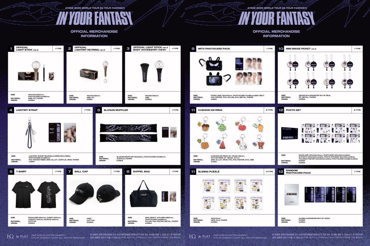 ATEEZ ATEEZ 2025 WORLD TOUR [IN YOUR FANTASY] IN INCHEON MD