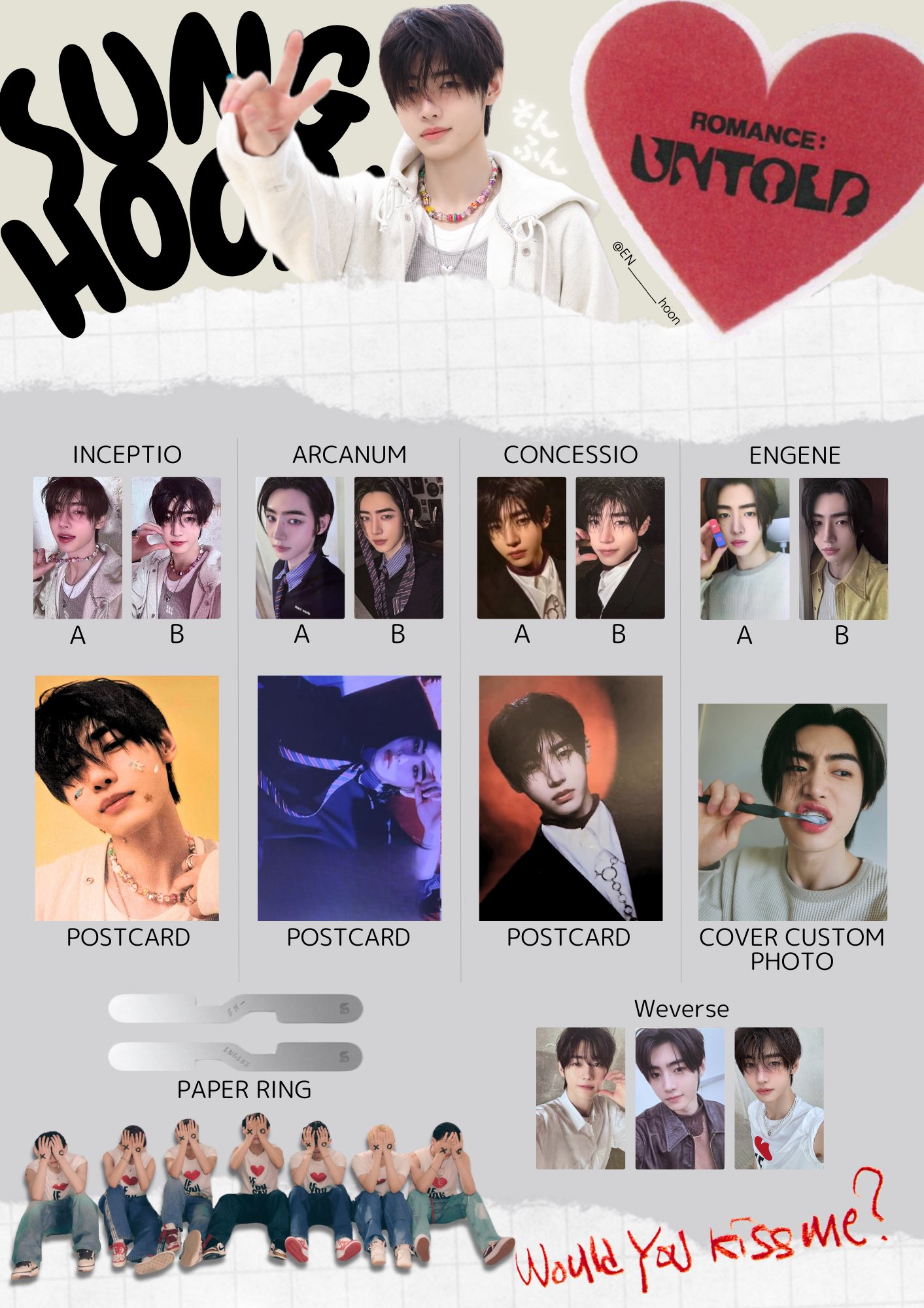 公式】ENHYPEN ソンフン ANSWER ユニバ抽選 トレカ