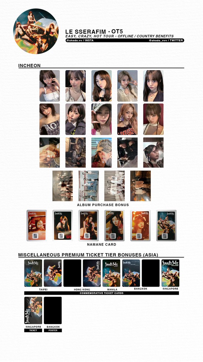 LE SSERAFIM ENCORE ソウル 会場限定 トレカ まとめ LE SSERAFIM