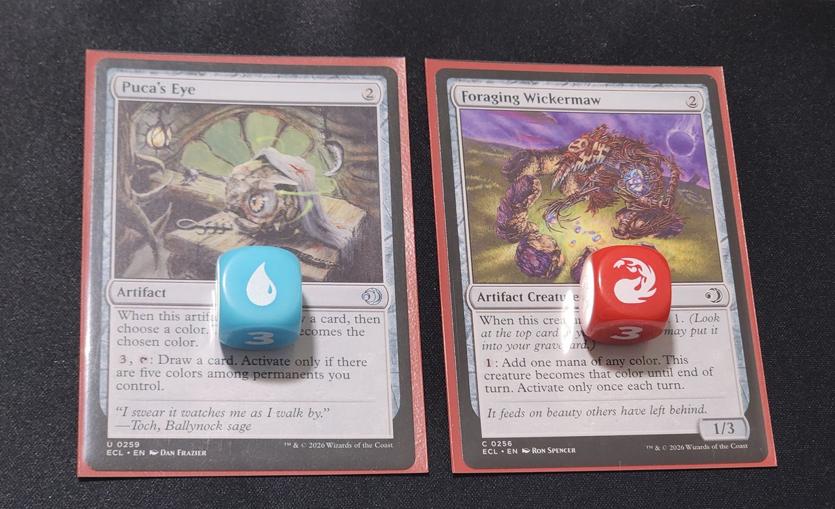 今日のドラフトではマジック大戦祭で貰ったマナシンボルダイスが大活躍