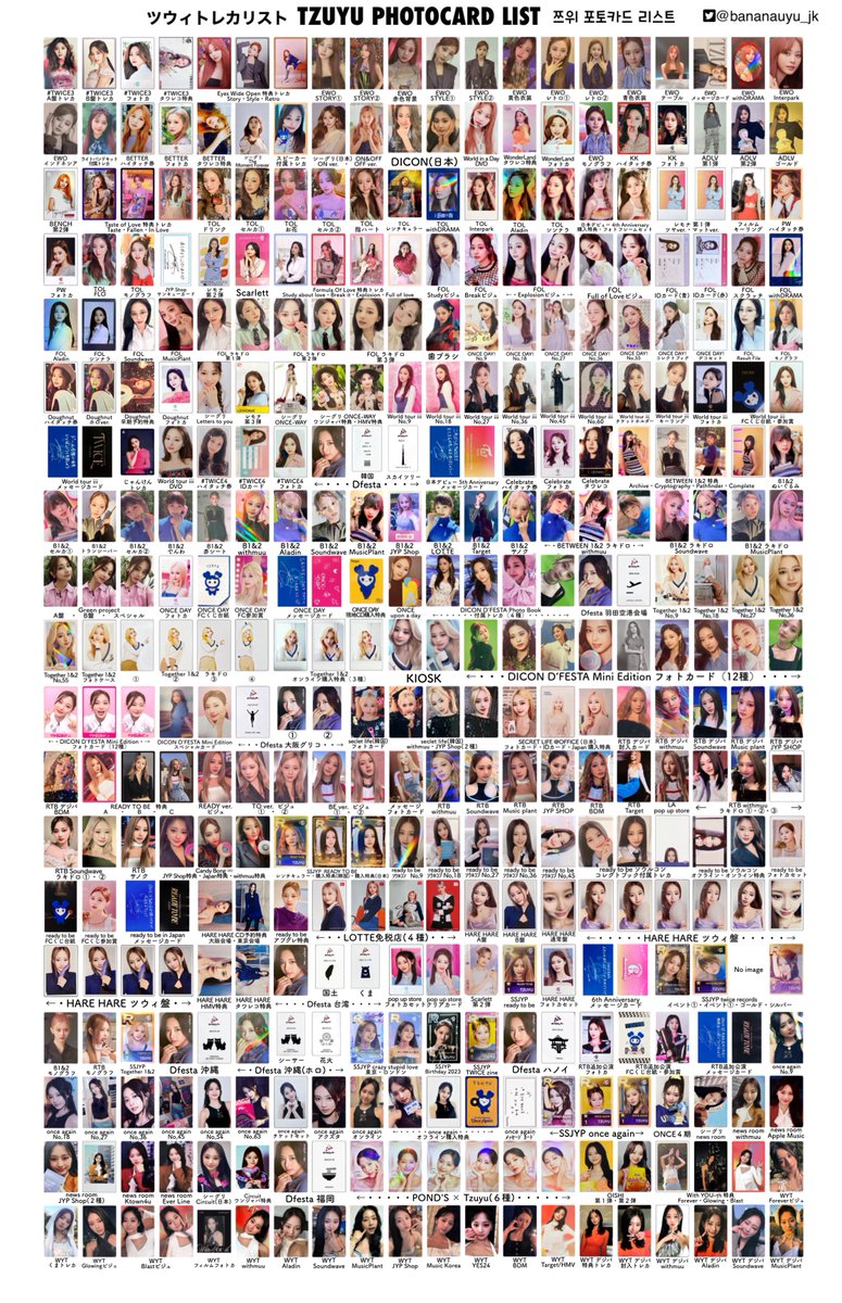 更新12/13】ツウィトレカ一覧🐶💙 STRATEGYアルバムトレカ以降は 年末