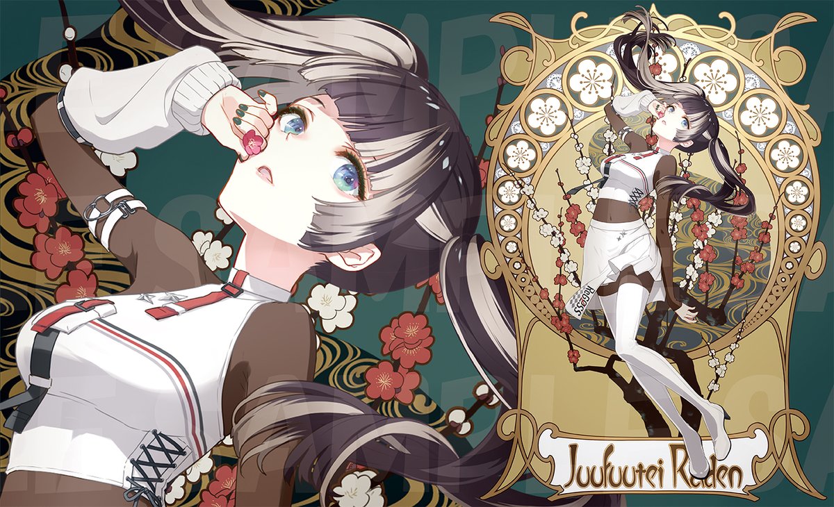 WEB即売会/新作第15弾】 ミュシャ風らでんのスリーブとプレイマット