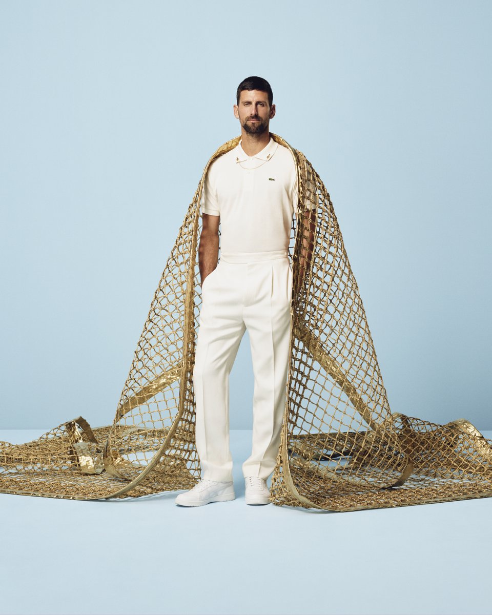 PLAY WITH ICONS” ノバク・ジョコビッチとラコステのポロシャツ