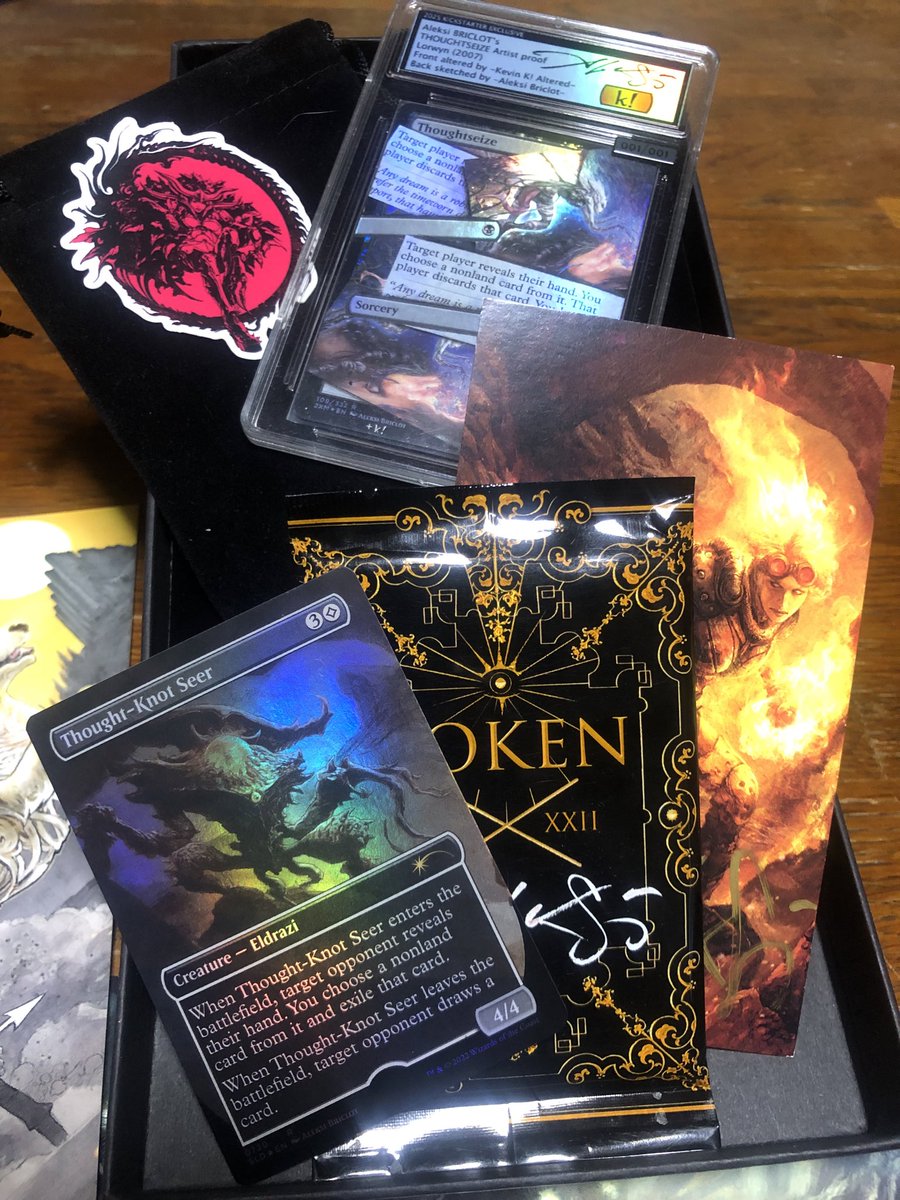 Aleksi Briclotさんから思考囲いのアーティストプルーフが届きました