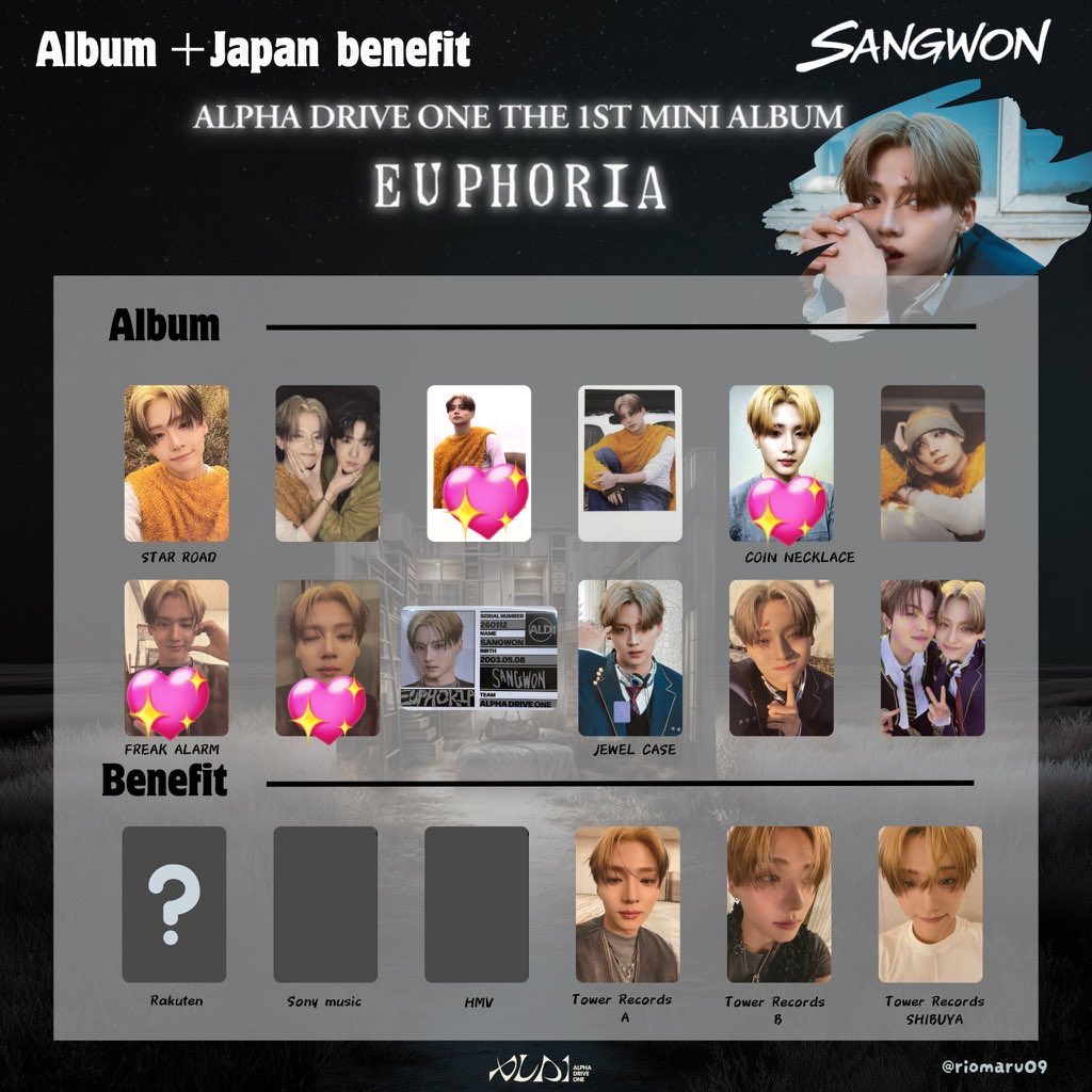 ALPHA DRIVE ONE ALD1 EUPHORIA トレカ タワレコ 特典 交換 譲)1、2枚