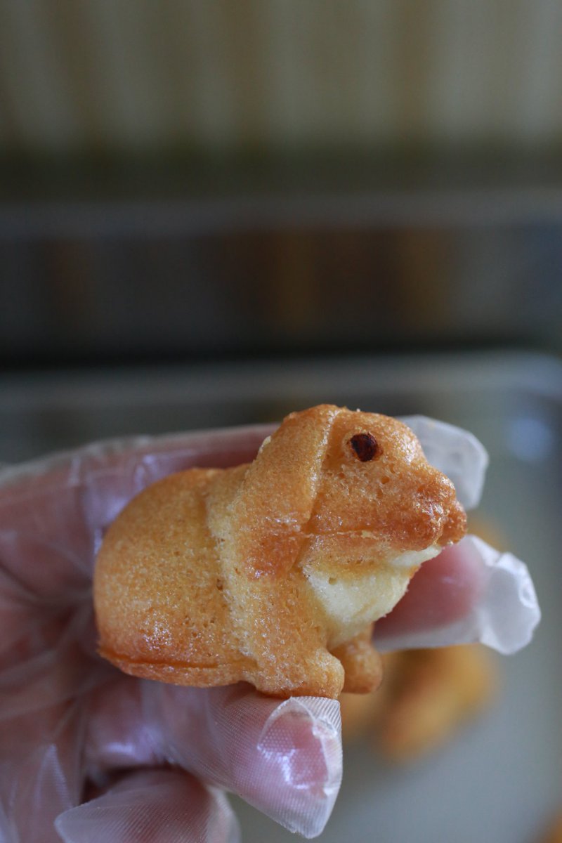 うさぎさん焼きドーナツちょこっと量産してみた。思ったより作れそう