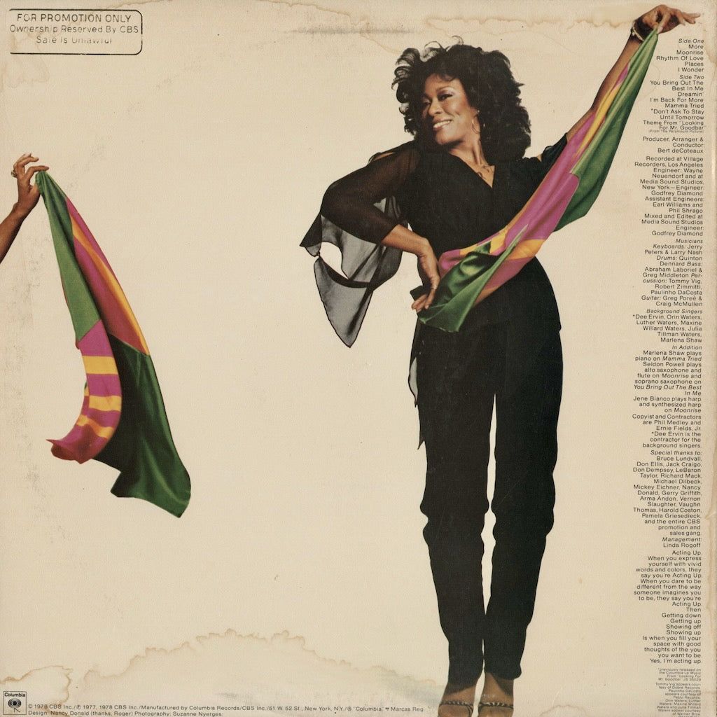 💋 Marlena Shaw – Acting Up 💋 マリーナ・ショウのLA録音による1978