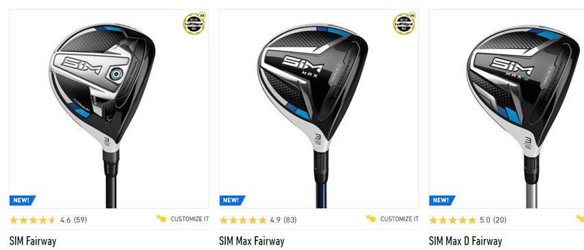 3モデルのテーラーメイド SIMフェアウェイウッドで飛距離を大きく稼ぐ