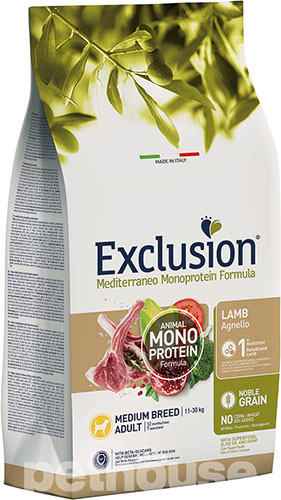 Exclusion Noble Grain Dog Adult Lamb Medium Breed сухой корм для