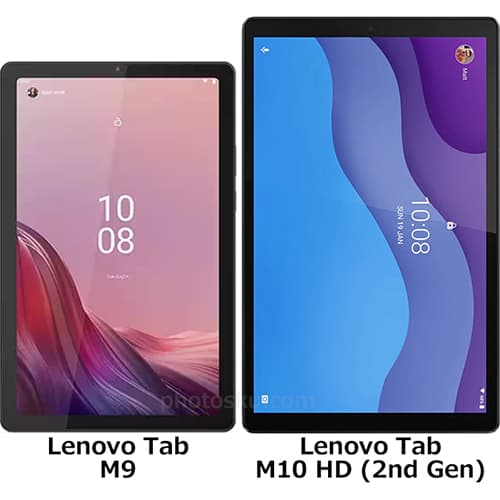 Lenovo Tab M9」と「Lenovo Tab M10 HD 2nd Gen」の違い - フォトスク