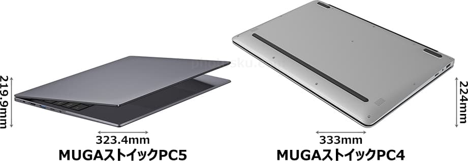 MUGA ストイックPC4 MS office2019付 ドンキが32,780円の14型ノートPC