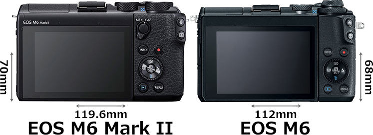 EOS M6 Mark II」と「EOS M6」の違い - フォトスク